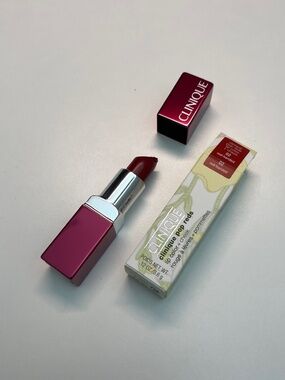 NEW Clinique Pop Reds Lip Color + Cheek #02 Red Handed 0.12 oz/3.6g